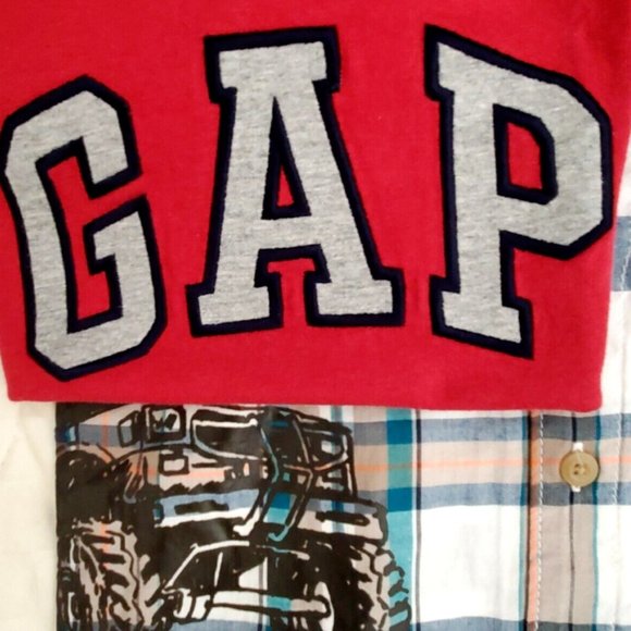 Nwt Gymboree Gap Bundle Boys 5 5T Summer Lot Outfit Shorts set Top Tee Shirt - Picture 8 of 16